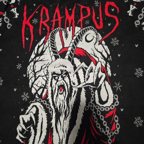 Naughty List Krampus Christmas Sweater XXL - New with tag. - Picture 1 of 6